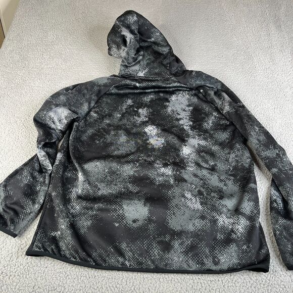 Nike Training Hoodie Large Gray Black Digital Camo Therma Fit Sweatshirt Sweater - Picture 8 of 14